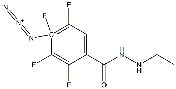 p-azidotetrafluorobenzamido-N-ethylamine Struktur