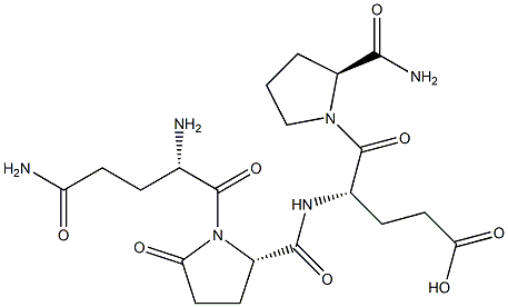 glutaminyl-pyroglutamyl-glutamyl-proline amide Structure