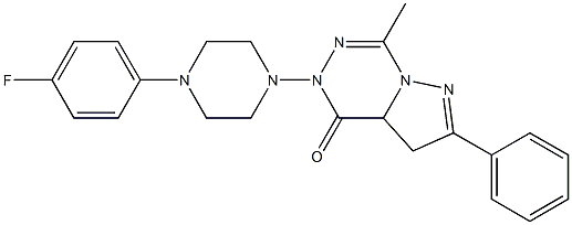 2-phenyl-3,3a-dihydro-4-oxo-5-(4-(4-fluorophenyl)piperazin-1-yl)methylpyrazolo(1,5-d)(1,2,4)trazine