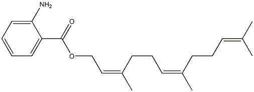 farnesyl anthranilate Struktur