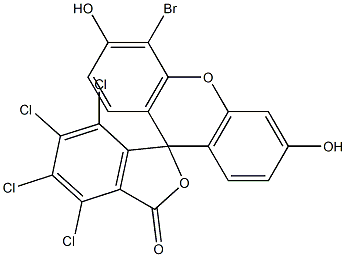 4'-bromo-4,5,6,7-tetrachlorofluorescein Structure
