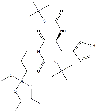 tert-butyloxycarbonyl-histidine(tert-butyloxycarbonyl) 3-(triethoxysilyl)propyl amide