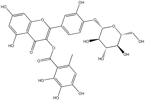 QUERCETIN4'-O-BETA-D-GLUCOPYRANOSIDE-6-GALLATE