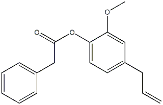 ACETICACID,PHENYL-,4-ALLYL-2-METHOXYPHENYLESTER Struktur
