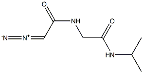 ACETAMIDE,2-((DIAZOACETYL)AMINO)-N-ISOPROPYL- Structure