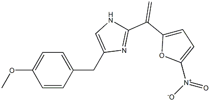 PARA-METHOXYBENZYL-2-TRANS[(5-NITRO-2-FURYL)-VINYL]-IMIDAZOLE Struktur