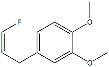 Z-1,2-DIMETHOXY-4-(3-FLUORO-2-PROPENYL)BENZENE Structure