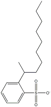 SEC-DECYLBENZENESULPHONATE Struktur