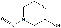 2-HYDROXY-N-NITROSOMORPHOLINE Structure