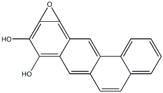 BENZ[A]ANTHRACENE-8,9-DIOL10,11-OXIDE Struktur
