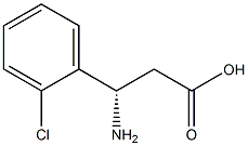 (S)-3-Amino-3-(2-chloro-phenyl)-propanoic acid Struktur