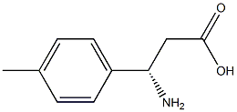 (S)-3-Amino-3-(4-methyl-phenyl)-propanoic acid Struktur