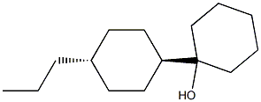 反-4-丙基环己基环己醇,,结构式