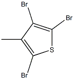 2,4,5-三溴-3-甲基噻吩,,结构式