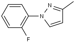 1-(2-Fluorophenyl)-3-methyl-1H-pyrazole Structure