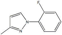 1-(2-Fluorophenyl)-3-methyl-1H-pyrazole 结构式