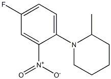 1-(4-Fluoro-2-nitrophenyl)-2-methylpiperidine Structure