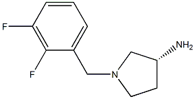 (3R)-1-(2,3-difluorobenzyl)pyrrolidin-3-amine Struktur
