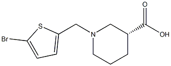 (3R)-1-[(5-bromothiophen-2-yl)methyl]piperidine-3-carboxylic acid