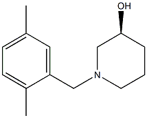 (3S)-1-(2,5-dimethylbenzyl)piperidin-3-ol Struktur