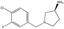 (3S)-1-(4-chloro-3-fluorobenzyl)pyrrolidin-3-amine Structure