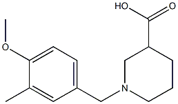 1-(4-methoxy-3-methylbenzyl)piperidine-3-carboxylic acid Structure