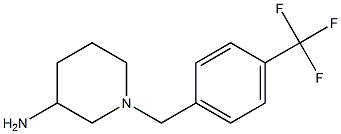 1-[4-(trifluoromethyl)benzyl]piperidin-3-amine Structure