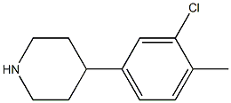 4-(3-chloro-4-methylphenyl)piperidine Structure