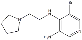 5-bromo-N4-(2-pyrrolidin-1-ylethyl)pyridine-3,4-diamine 化学構造式