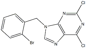 9-(2-bromobenzyl)-2,6-dichloro-9H-purine Structure