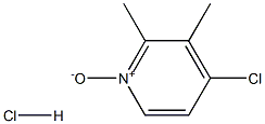 4-Chloro-2,3-Dimethyl
Pyridine-1-Oxide Hydrochloride,,结构式