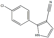 2(P-CHLOROPHENYL)-PYRROL-3-CARBONITRILE Struktur