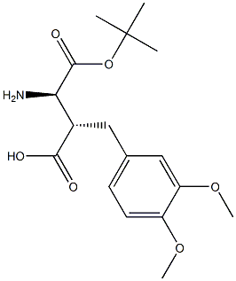 (R,S)-Boc-3-amino-2-(3,4-dimethoxy-benzyl)-propionic acid Structure