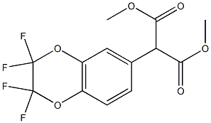 DIMETHYL (2,2,3,3-TETRAFLUOROBENZODIOXEN-6-YL)MALONATE Structure