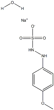 2-(4-METHOXYPHENYL)HYDRAZINESULFONIC ACID SODIUM SALT MONOHYDRATE[FOR INDOMETACIN] Structure