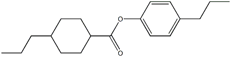 4-PROPYLPHENYL 4-PROPYLCYCLOHEXANECARBOXYLATE 结构式