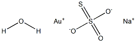 GOLD(I) SODIUM THIOSULFATE HYDRATE Struktur