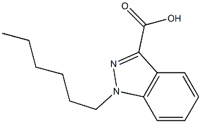 1-HEXYLINDAZOLE-3-CARBOXYLIC ACID Struktur