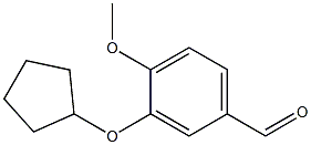4-METHOXY-3-CYCLOPENTYLOXY BENZALDEHYDE Structure