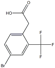 4-BROMO-2-(TRIFLUOROMETHYL)PHENYLACETIC ACID Structure