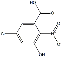 5-CHLORO-3-HYDROXY-2-NITROBENZOIC ACID Structure