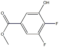 4,5-DIFLUORO-3-HYDROXYBENZOIC ACID METHYL ESTER Structure