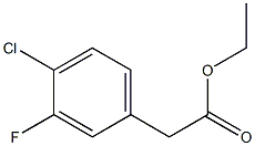 4-CHLORO-3-FLUOROPHENYLACETIC ACID ETHYL ESTER,,结构式