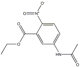 5-ACETAMIDO-2-NITROBENZOIC ACID ETHYL ESTER Structure