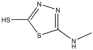 2-Mercapto-5-(methylamino)-1,3,4-thiadiazole 化学構造式