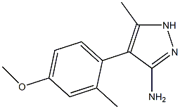 1H-PYRAZOL-3-AMINE, 4-(4-METHOXY-2-METHYLPHENYL)-5-METHYL- (9CI)