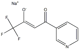 SODIUM 1,1,1-TRIFLUORO-4-OXO-4-PYRIDIN-3-YLBUT-2-EN-2-OLATE 结构式