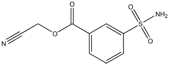 CYANOMETHYL 3-(AMINOSULFONYL)BENZOATE Structure