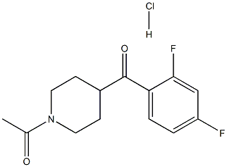 1-ACETYL-4-(2,4-DIFLUOROBENZOYL)PIPERIDINE HCL