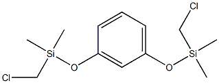 1,3-BIS(CHLOROMETHYLDIMETHYLSILOXY)BENZENE 95%,,结构式